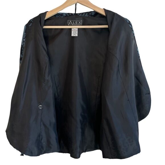 Alex Evenings Sheer Sleeve Wrap Blazer - Picture 5 of 9